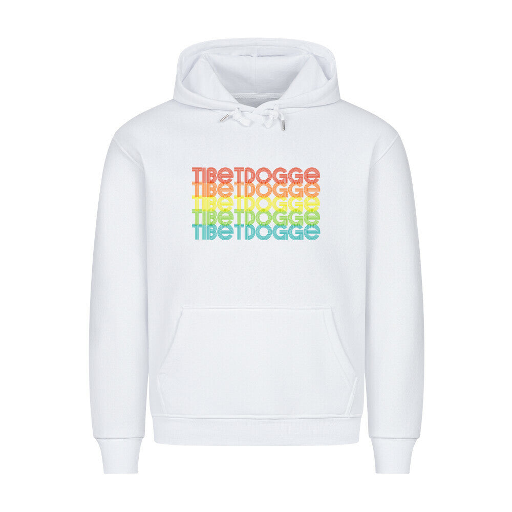Premium Hoodie "Tibetdogge - RETRO" Weiß – hunde-shirt.de