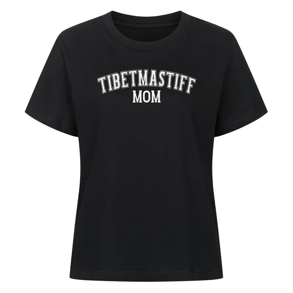 Premium Damen-Shirt "Tibetmastiff - MOM" Schwarz – hunde-shirt.de