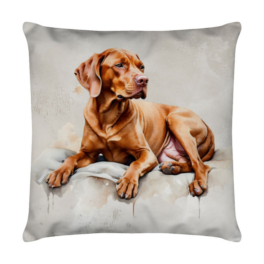 Kissen "Vizsla - Relax" Weiß – hunde-shirt.de