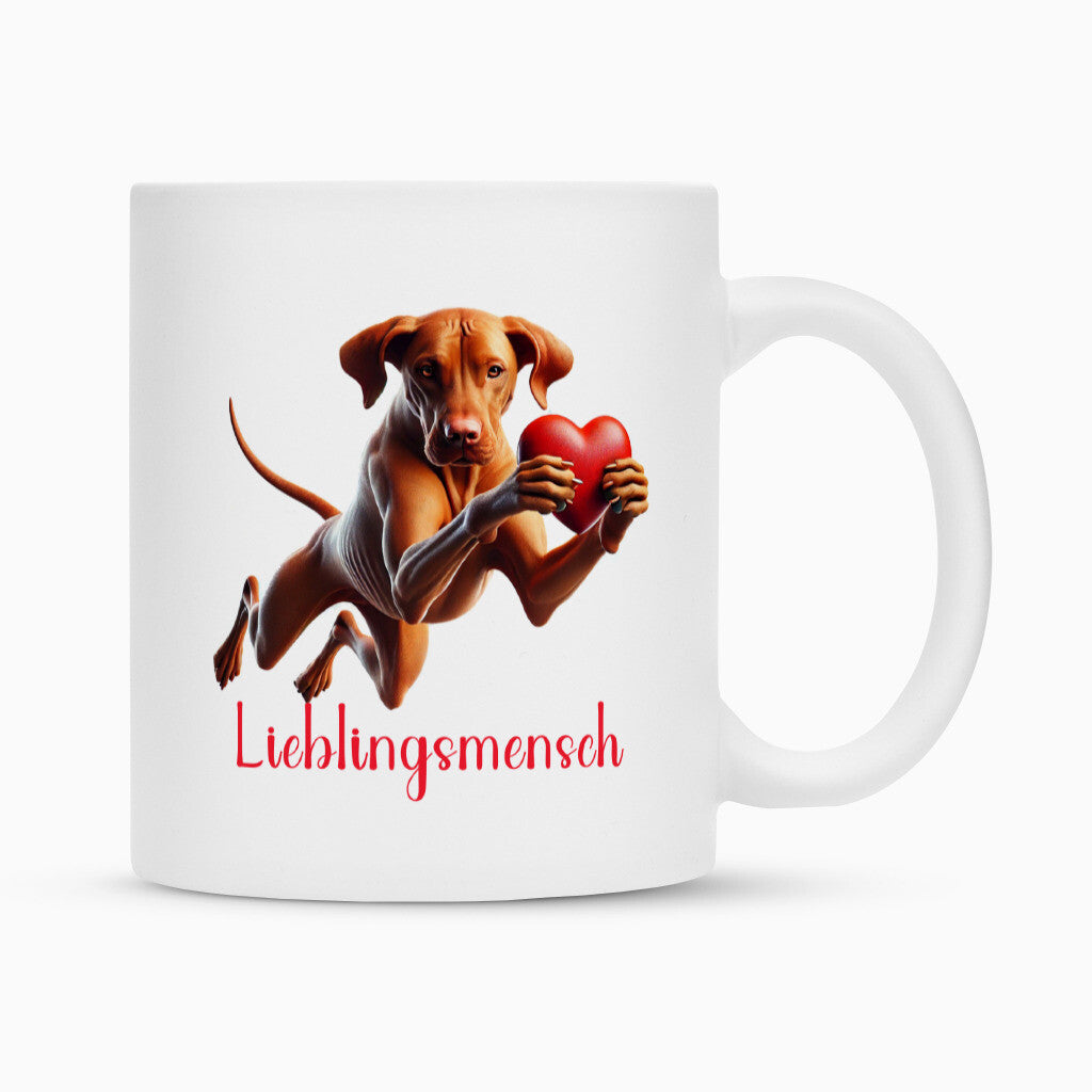 Tasse "Vizsla - Lieblingsmensch" Weiß – hunde-shirt.de