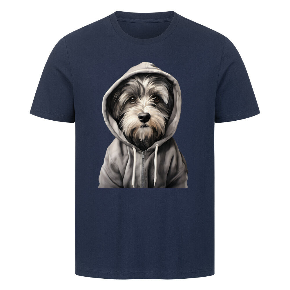 Premium T-Shirt "Havaneser - Hooded-Shirt" French Navy – hunde-shirt.de