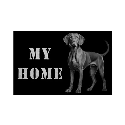 Fußmatte "Vizsla - MY HOME" Weiß – hunde-shirt.de