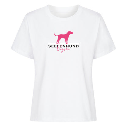 Premium Damen-Shirt "Vizsla - Seelenhund" Weiß – hunde-shirt.de