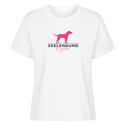 Premium Damen-Shirt "Vizsla - Seelenhund" Weiß – hunde-shirt.de