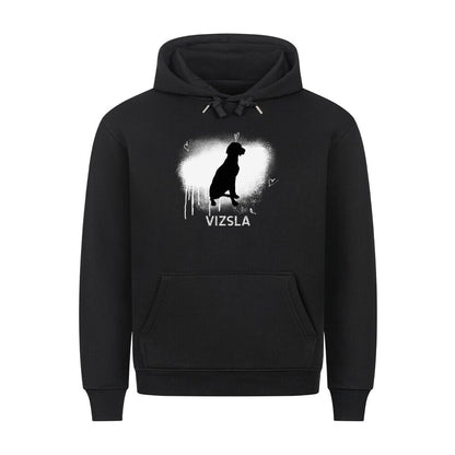 Premium Hoodie "Vizsla - Brush" Schwarz – hunde-shirt.de