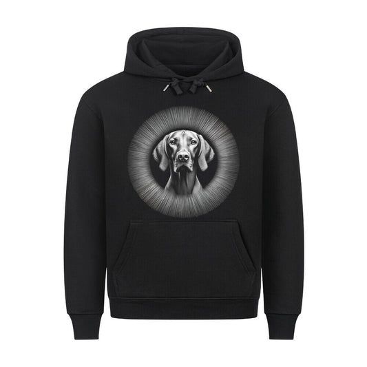 Premium Hoodie "Vizsla - Star" Schwarz – hunde-shirt.de