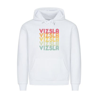 Premium Hoodie "Vizsla - RETRO" Weiß – hunde-shirt.de