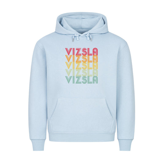 Premium Hoodie "Vizsla - RETRO" Babyblau – hunde-shirt.de