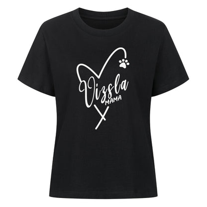 Premium Damen-Shirt "Vizsla - Mama" Schwarz – hunde-shirt.de