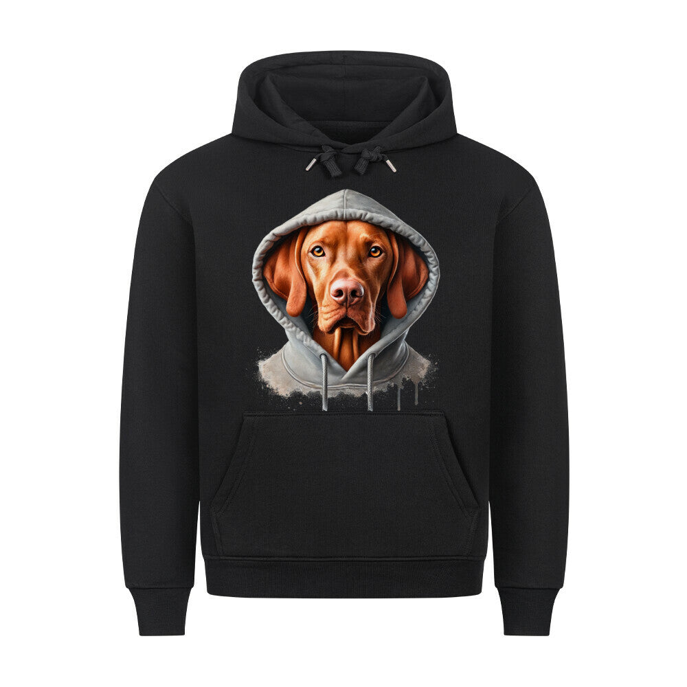 Premium Hoodie "Vizsla - Hooded" Schwarz – hunde-shirt.de