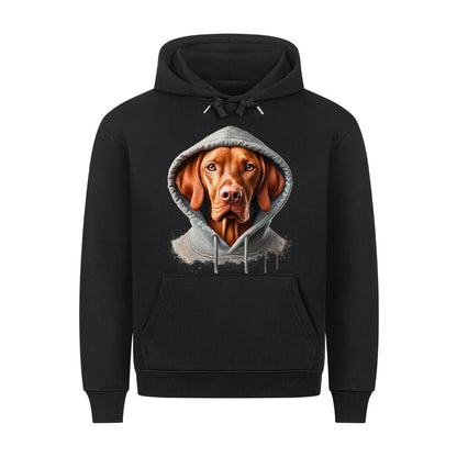 Premium Hoodie "Vizsla - Hooded" Schwarz – hunde-shirt.de