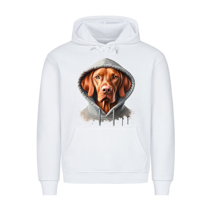 Premium Hoodie "Vizsla - Hooded" Weiß – hunde-shirt.de