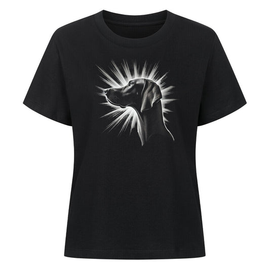 Premium Damen-Shirt "Vizsla - Shine" Schwarz – hunde-shirt.de