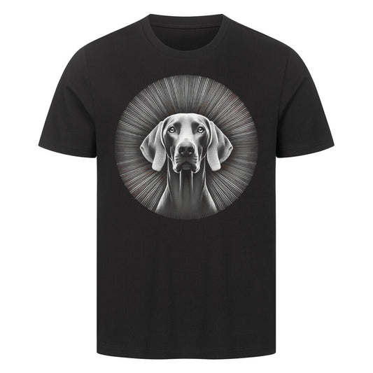 Premium T-Shirt "Weimaraner - Bright" Schwarz – hunde-shirt.de