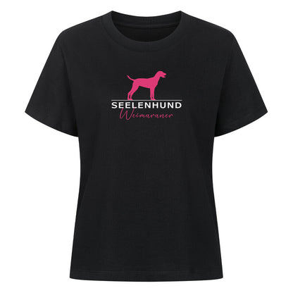 Premium Damen-Shirt "Weimaraner - Seelenhund" Schwarz – hunde-shirt.de