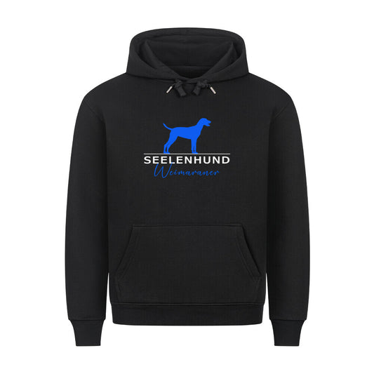 Premium Hoodie "Weimaraner - Seelenhund" Schwarz – hunde-shirt.de