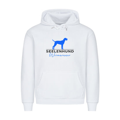 Premium Hoodie "Weimaraner - Seelenhund" Weiß – hunde-shirt.de