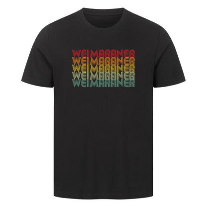 Premium T-Shirt "Weimaraner - RETRO" Schwarz – hunde-shirt.de
