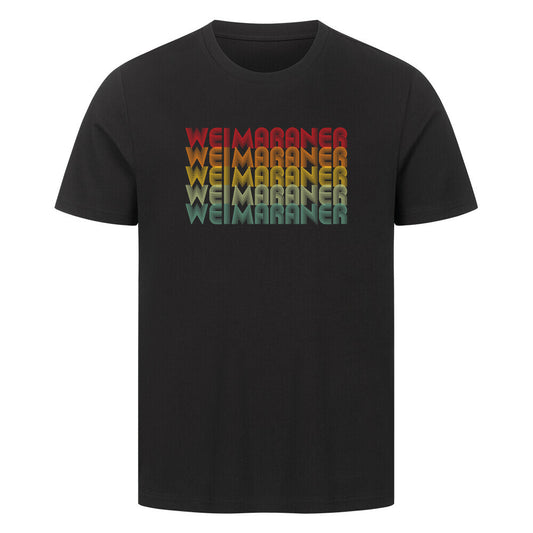 Premium T-Shirt "Weimaraner - RETRO" Schwarz – hunde-shirt.de