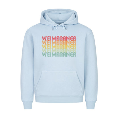 Premium Hoodie "Weimaraner - RETRO" Babyblau – hunde-shirt.de
