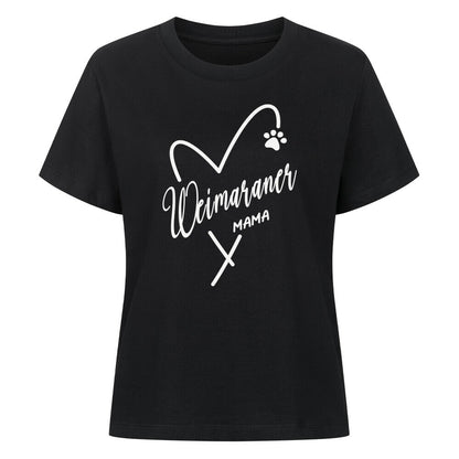 Premium Damen-Shirt "Weimaraner - Mama" Schwarz – hunde-shirt.de