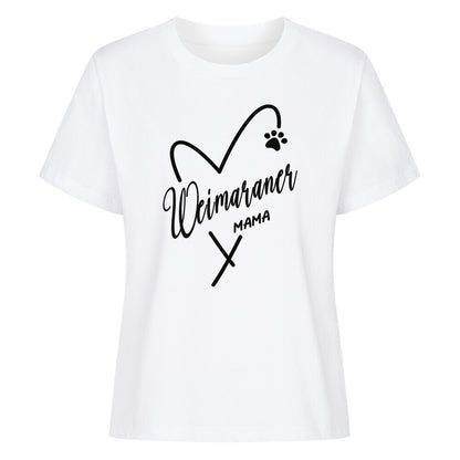 Premium Damen-Shirt "Weimaraner - Mama" Weiß – hunde-shirt.de