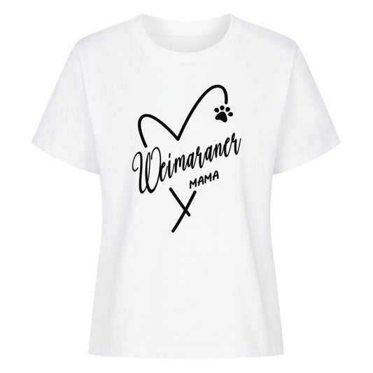 Premium Damen-Shirt "Weimaraner - Mama" Weiß – hunde-shirt.de