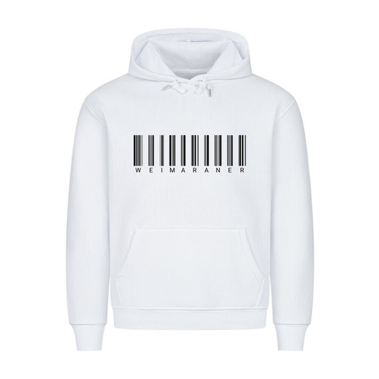 Premium Hoodie "Weimaraner - Scan" Weiß – hunde-shirt.de