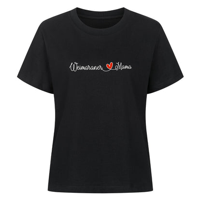 Premium Damen-Shirt "Weimaraner - Mama" Schwarz – hunde-shirt.de