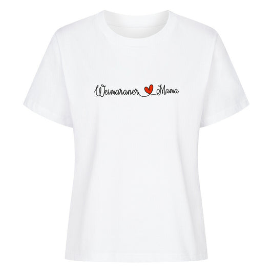 Premium Damen-Shirt "Weimaraner - Mama" Weiß – hunde-shirt.de