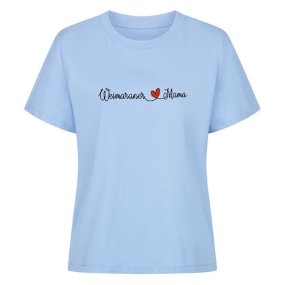 Premium Damen-Shirt "Weimaraner - Mama" Sky Blue – hunde-shirt.de