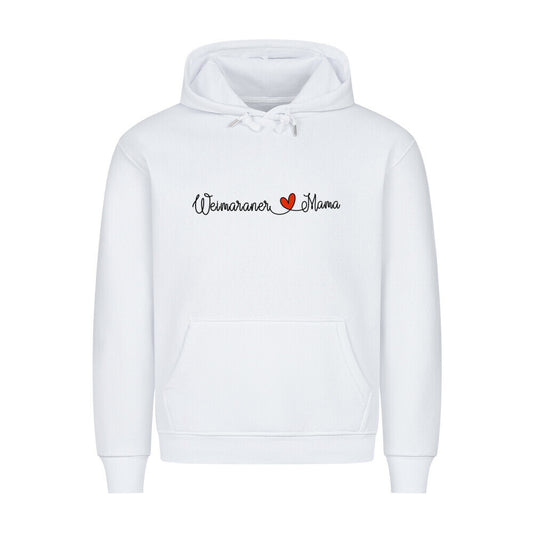 Premium Hoodie "Weimaraner - Mama" Weiß – hunde-shirt.de