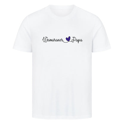 Premium T-Shirt "Weimaraner - Papa" Weiß – hunde-shirt.de
