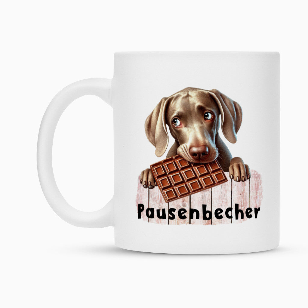 Tasse "Weimaraner - Pausenbecher" – hunde-shirt.de