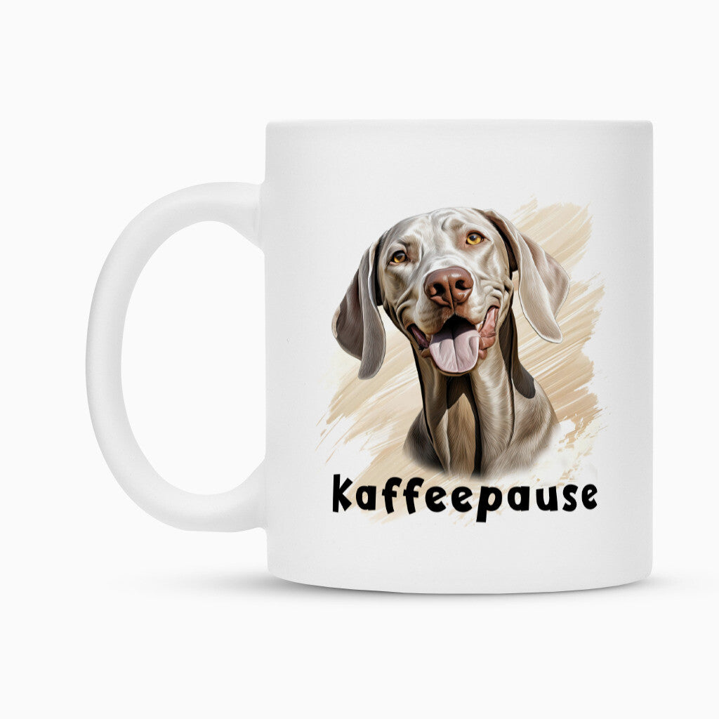 Tasse "Weimaraner - Kaffeepause" – hunde-shirt.de