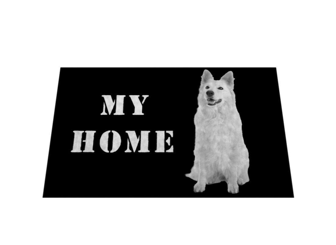 Fußmatte "Schweizer Schäferhund - MY HOME" – hunde-shirt.de