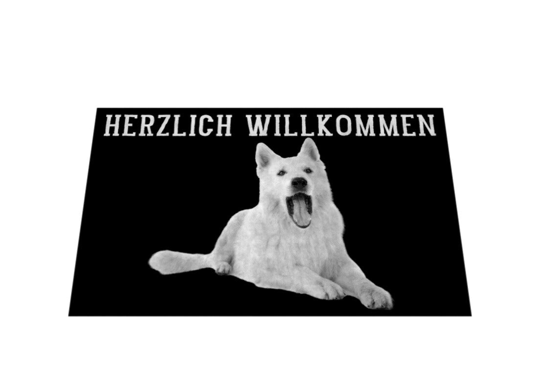 Fußmatte "Schweizer Schäferhund - Willkommen" – hunde-shirt.de