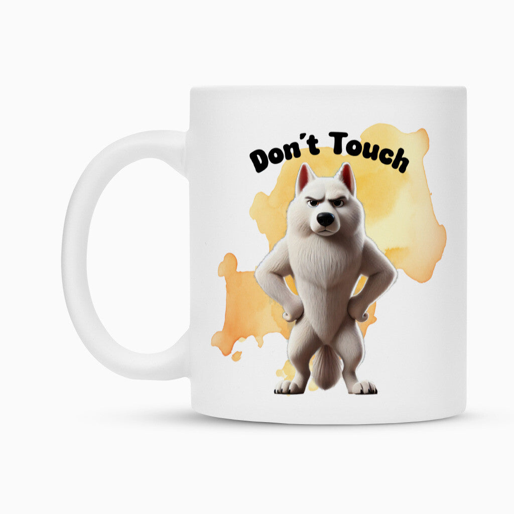 Tasse "Schweizer Schäferhund - Don´t touch" – hunde-shirt.de