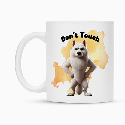 Tasse "Schweizer Schäferhund - Don´t touch" – hunde-shirt.de