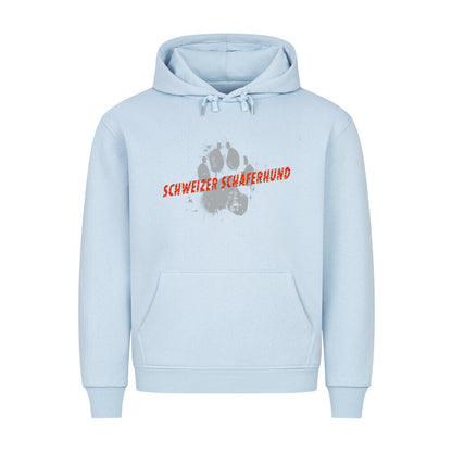 Premium Hoodie "Schweizer Schäferhund - PAW" Babyblau – hunde-shirt.de