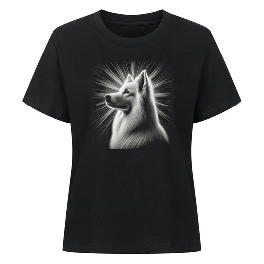 Premium Damen-Shirt "Schweizer Schäferhund - Shine" Schwarz – hunde-shirt.de