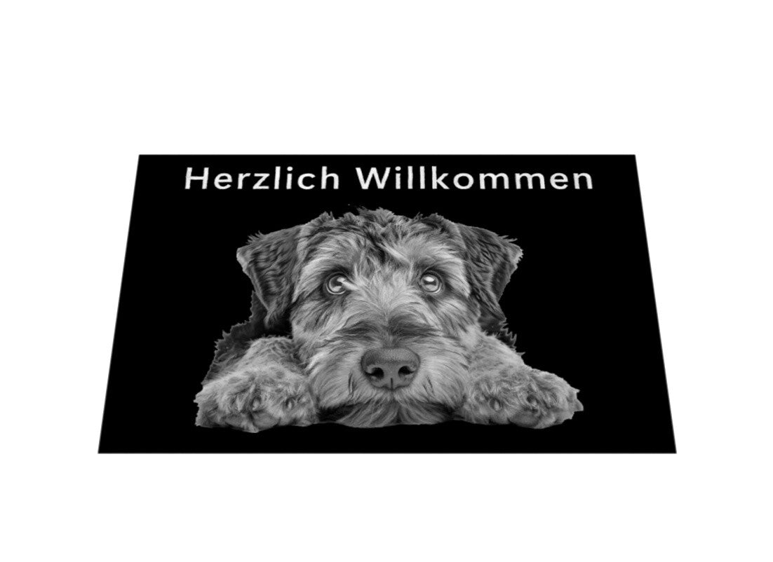 Fußmatte "Welsh Terrier - Herzlich Willkommen" – hunde-shirt.de