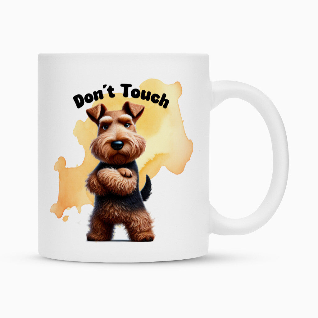 Tasse "Welsh Terrier - Don´t touch" Weiß – hunde-shirt.de