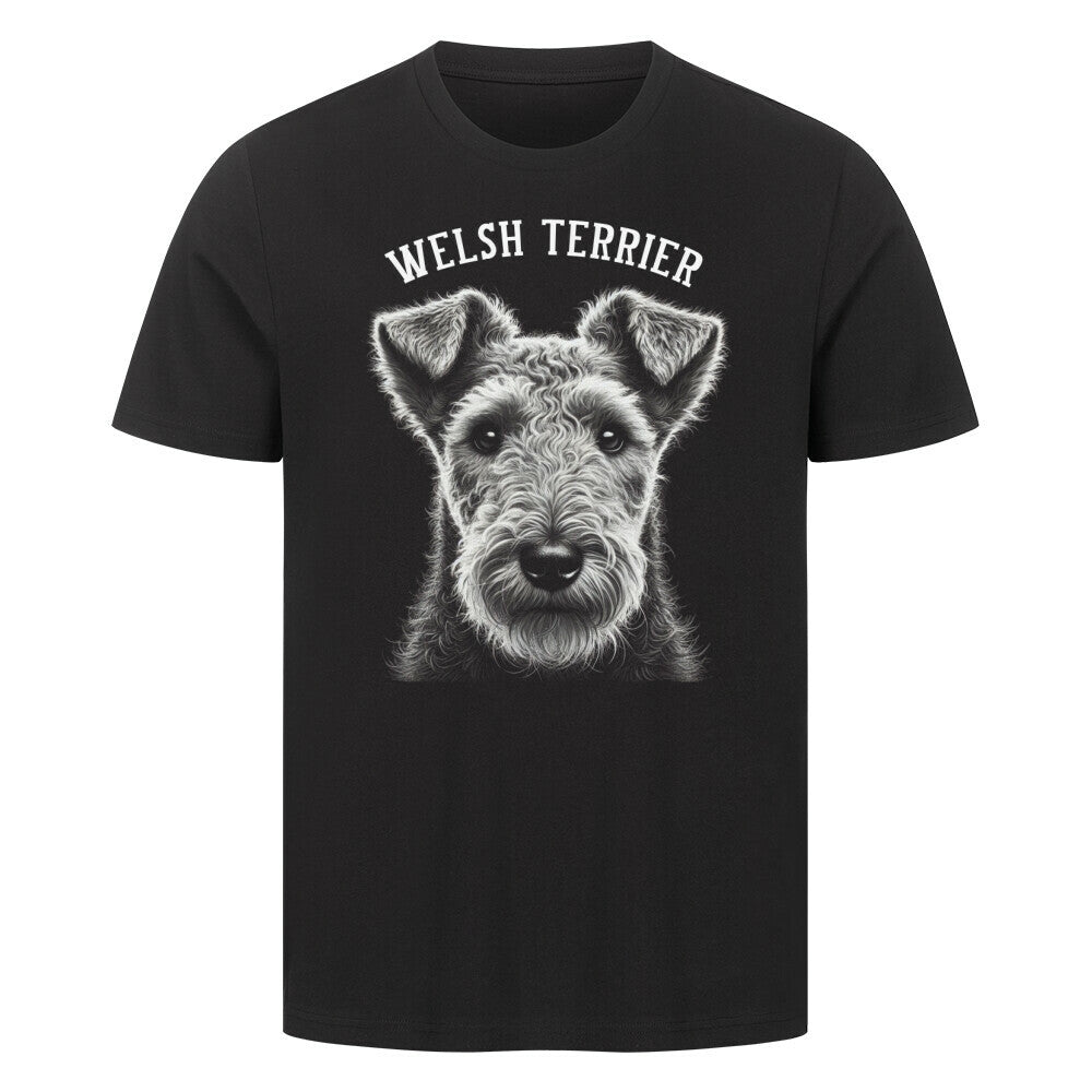 Premium T-Shirt "Welsh Terrier - Pure" Schwarz – hunde-shirt.de