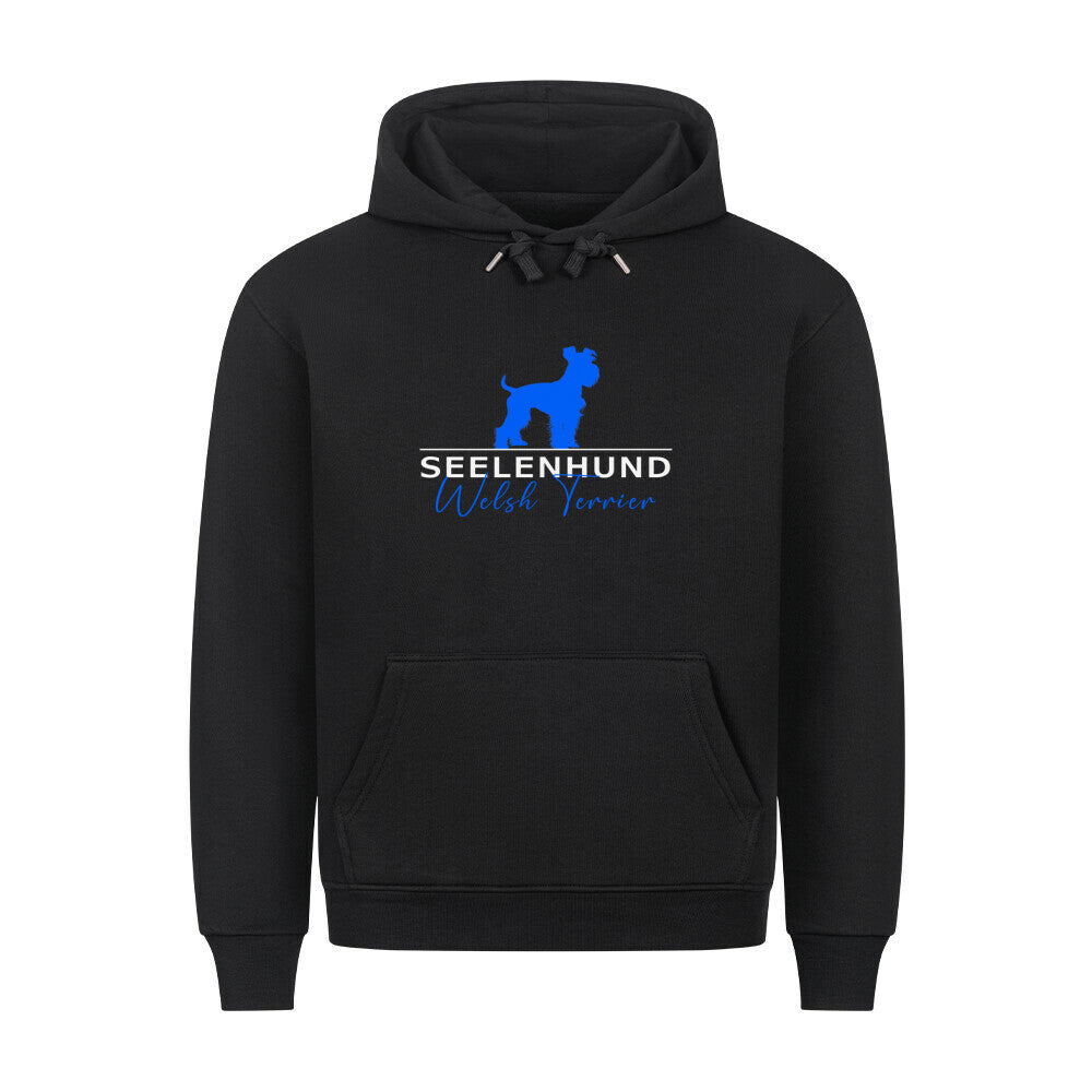 Premium Hoodie "Welsh Terrier - Seelenhund" Schwarz – hunde-shirt.de