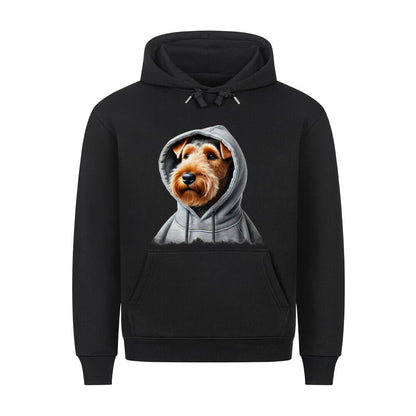 Premium Hoodie "Welsh Terrier - Hooded" Schwarz – hunde-shirt.de