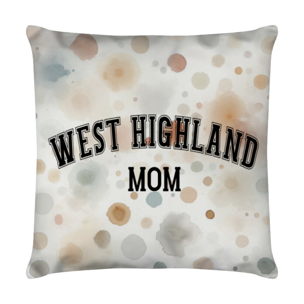 Kissen "West Highland - MOM" Weiß – hunde-shirt.de