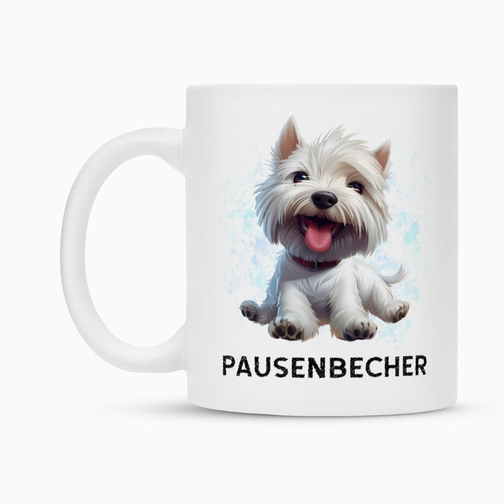 Tasse "Westie - Pausenbecher" – hunde-shirt.de