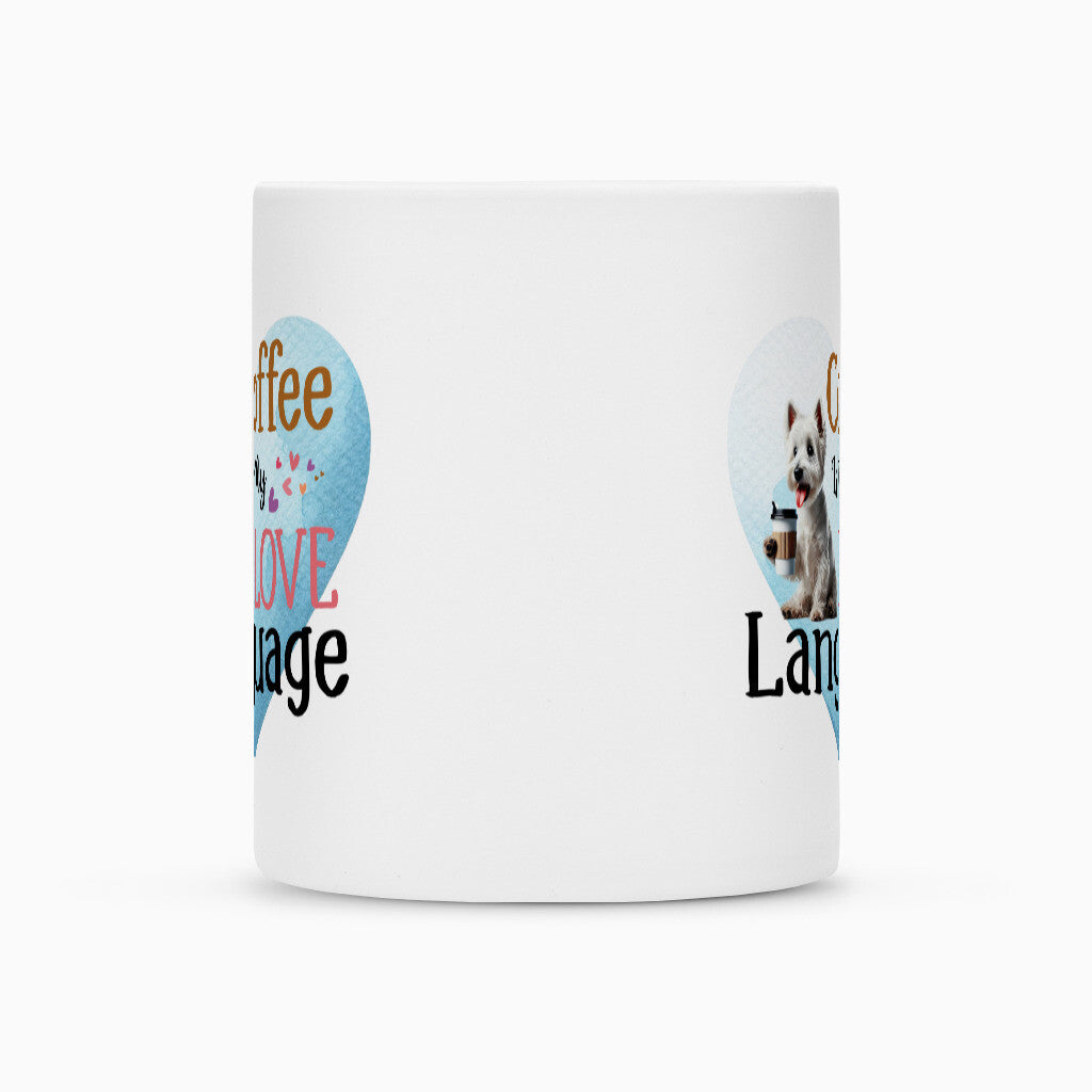 Tasse "Westie - Love Language" – hunde-shirt.de