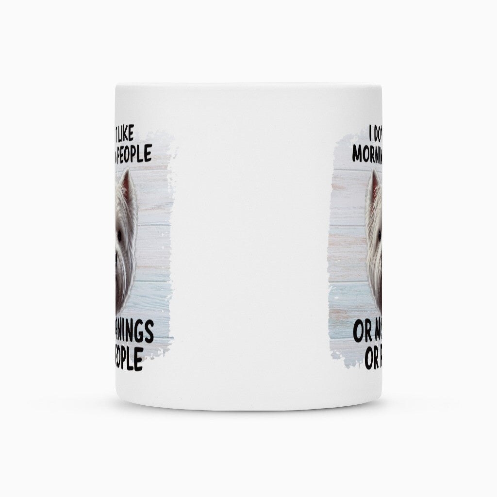 Tasse "Westie - Morning People" – hunde-shirt.de